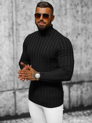 Sweter męski golf czarny OZONEE L/2300Z