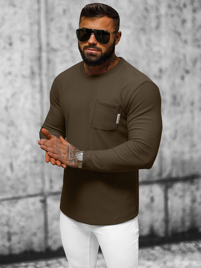 Толстовка чоловіча Коричнева OZONEE O/TB2232