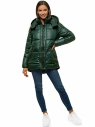 Куртка жіноча Темно-Зелена OZONEE O/M1552/38