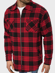 Сорочка чоловіча Червоно-Чорна OZONEE B/20402056