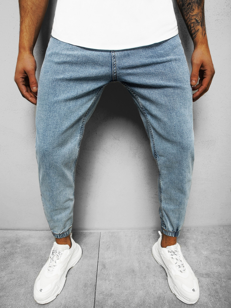 Чоловічі джинси джоггери Яскраво-Синi OZONEE DP/780