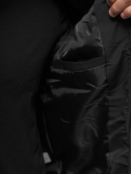 Kurtka męska bomberka czarna OZONEE JS/84M3013/392