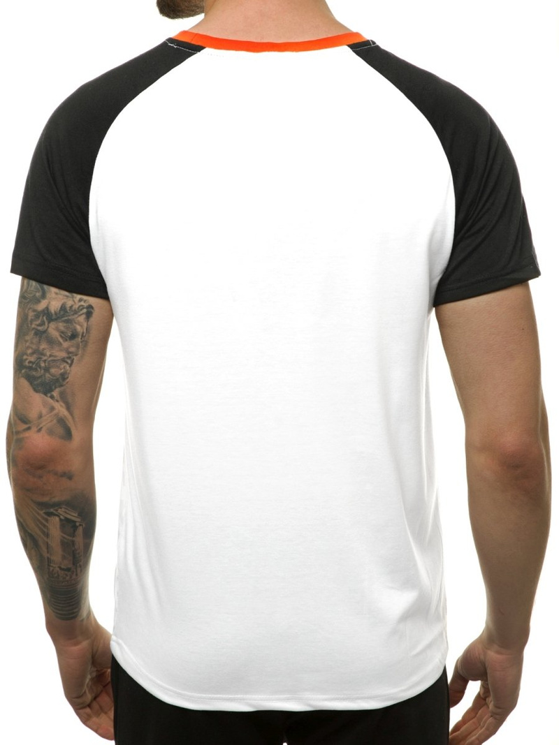T-Shirt męski biały OZONEE JS/KS2060