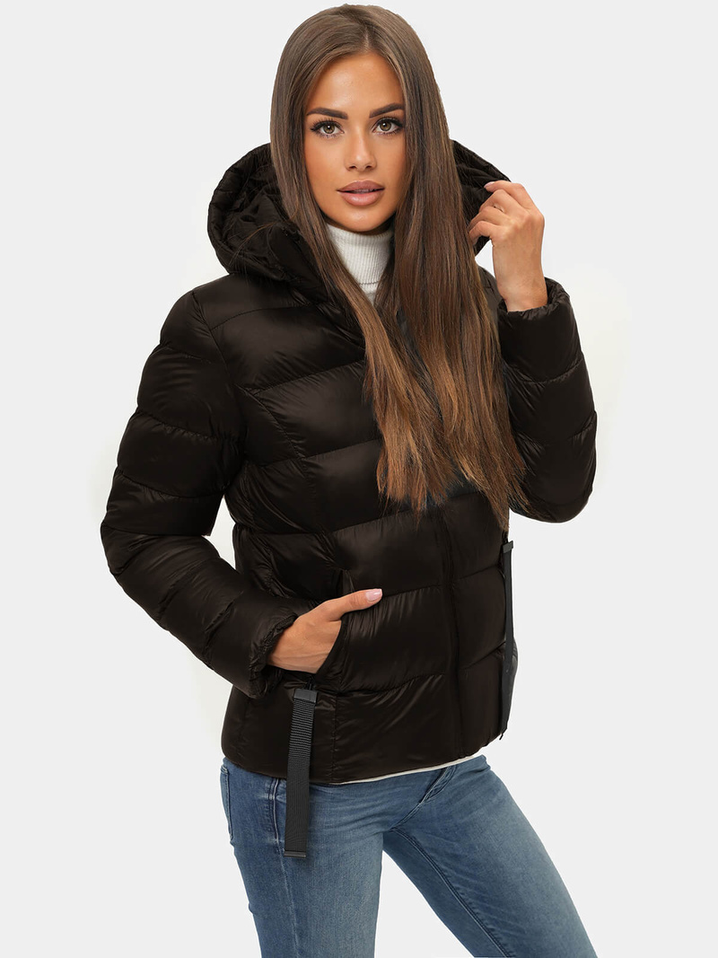 Куртка жіноча шоколад OZONEE JS/M782/392