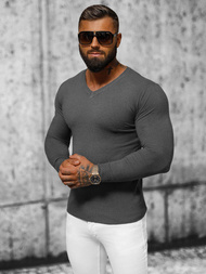 Sweter męski grafitowy OZONEE NB/MMB601/3Z