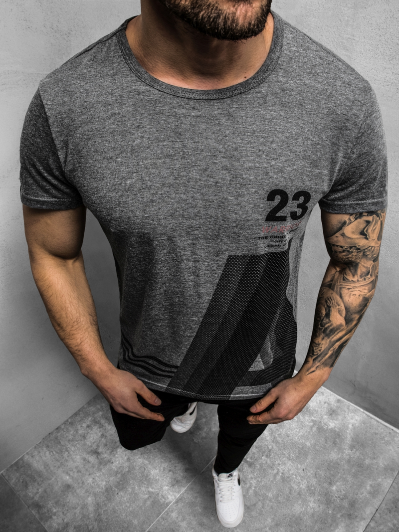 Футболка чоловіча Темно-сірі OZONEE JS/SS10932Z