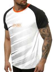 T-Shirt męski biały OZONEE JS/KS2060