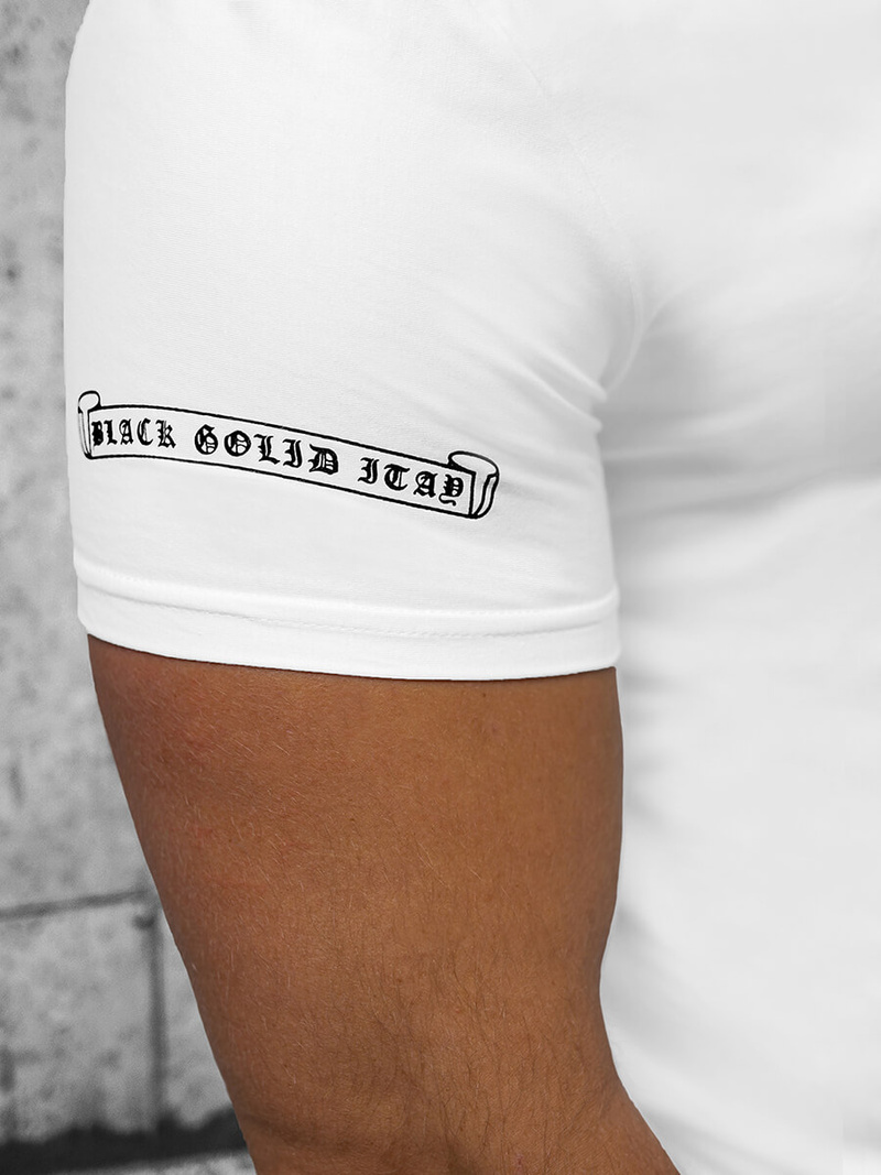 Футболка чоловіча Бiлий OZONEE NB/MT3044