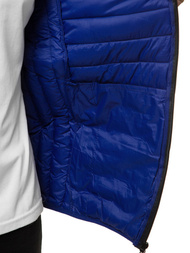 Kurtka przejściowa męska pikowana granatowa OZONEE JS/M13053/2Z