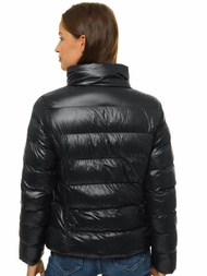 Kurtka pikowana damska czarna OZONEE JS/M23061/2