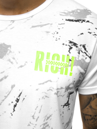 Футболка чоловіча Бiлий OZONEE JS/KS1976Z