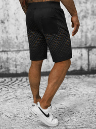 Spodenki dresowe męskie czarne OZONEE JS/8K1129/3