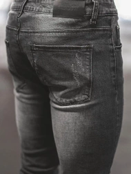 Spodnie jeansowe męskie grafitowe OZONEE NB/MP0056G