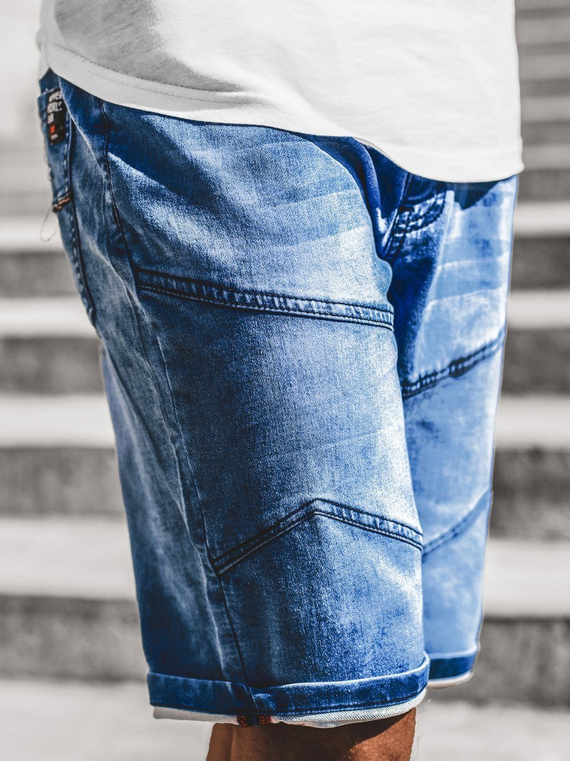 Spodenki męskie jeansowe niebieskie OZONEE RF/HY331