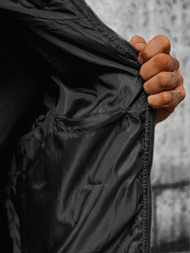 Kurtka męska czarna OZONEE JS/MY21Z