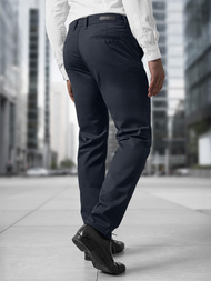 Spodnie męskie chino materiałowe granatowe OZONEE V/5100