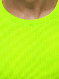 T-Shirt męski zielony-neon OZONEE MACH/M1193