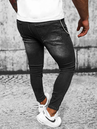 Spodnie jeansowe męskie czarne OZONEE O/MB465