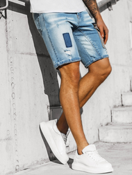 Spodenki jeansowe męskie jasno-niebieskie OZONEE G/1071