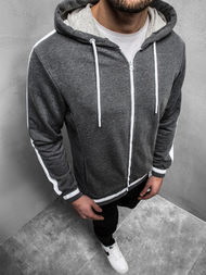 Толстовка чоловіча Темно-сіра OZONEE A/1009Z