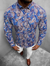 Koszula męska niebieska OZONEE B/G46