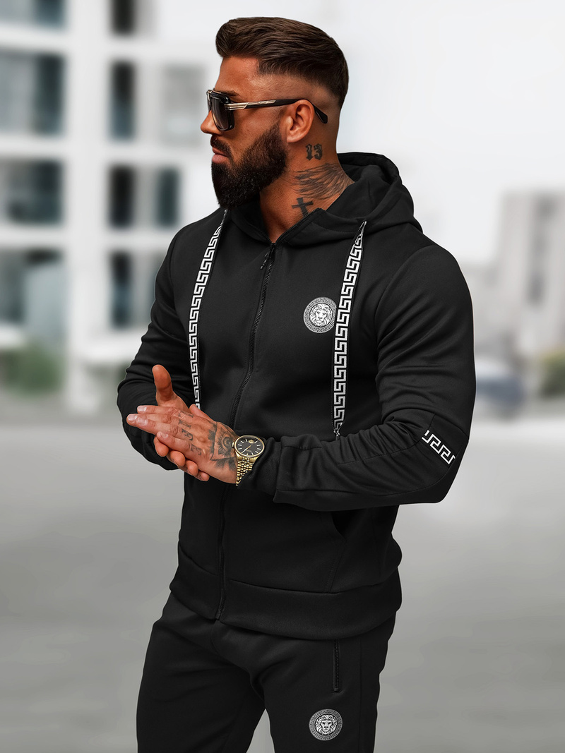 Спортивний костюм чоловічій чорний OZONEE O/LN11887