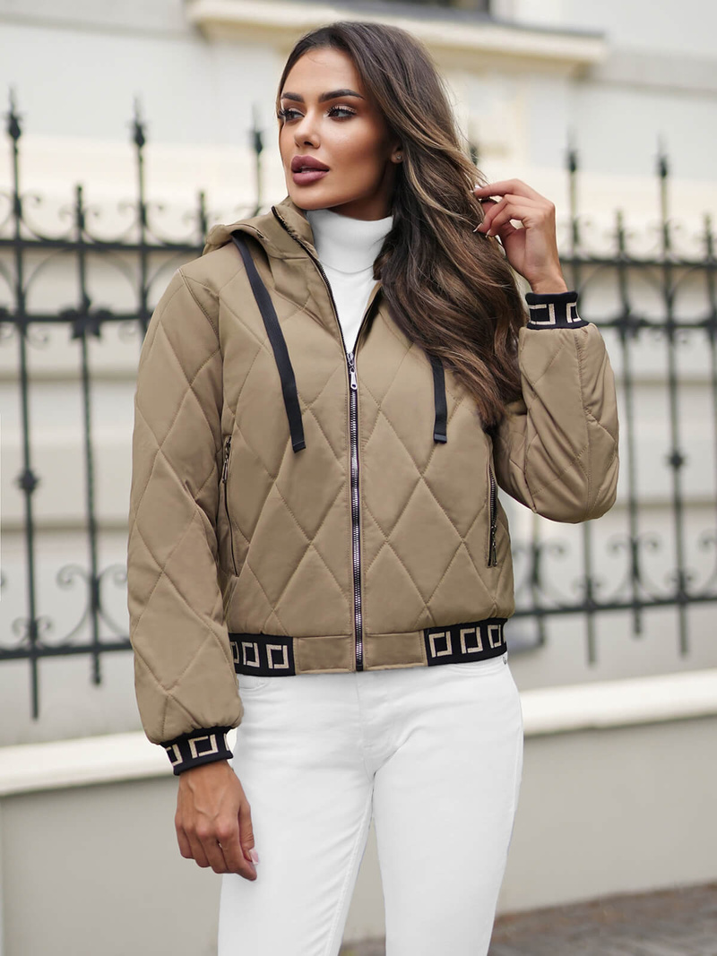 Куртка жіноча Бежева OZONEE JS/16M9086/84Z