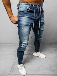 Spodnie jeansowe męskie niebieskie OZONEE NB/MP0005B