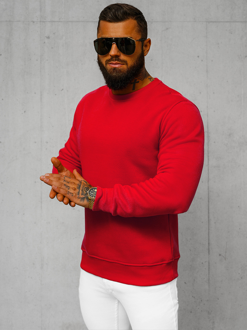 Bluza męska czerwona OZONEE JS/2001-10Z