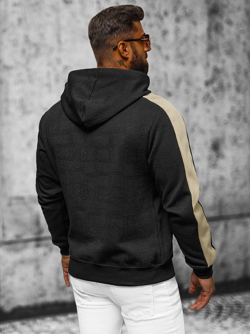 Толстовка чоловіча чорна OZONEE JS/3B565