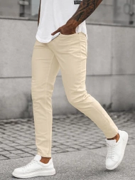 Чоловічі джинси Яскраво-бежеві OZONEE E/5388/04