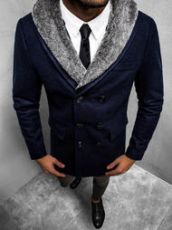 Płaszcz męski granatowy OZONEE O/5626