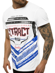 T-Shirt męski biały OZONEE JS/SS10963