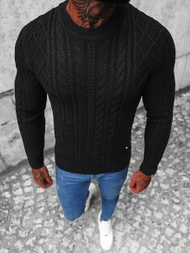 Sweter męski czarny OZONEE NB/MM6010/4