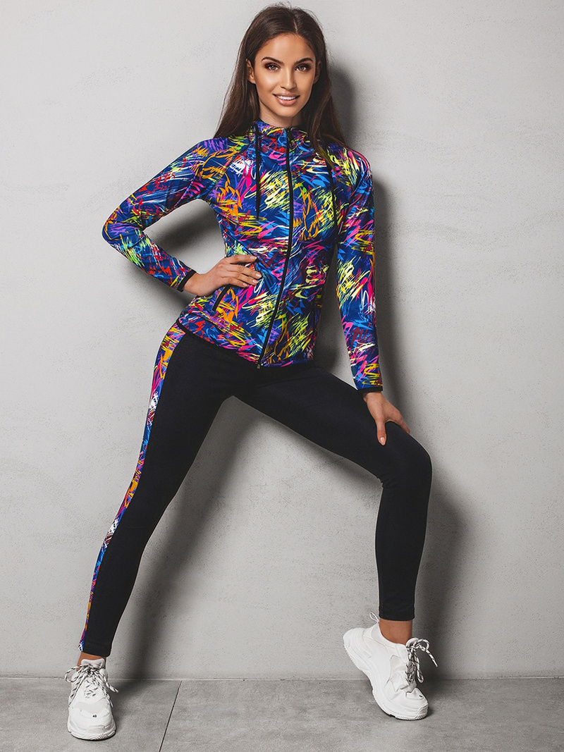 Komplet sportowy dwuczęściowy kolorowy OZONEE O/02704Z