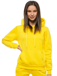 Bluza z kapturem damska żółta OZONEE JS/W02Z