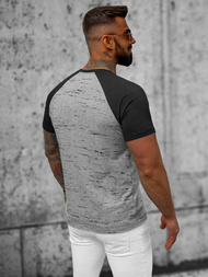 T-shirt męski szary OZONEE JS/8T226/2