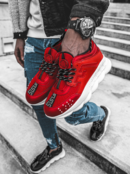 Sneakersy czerwone OZONEE G/2020