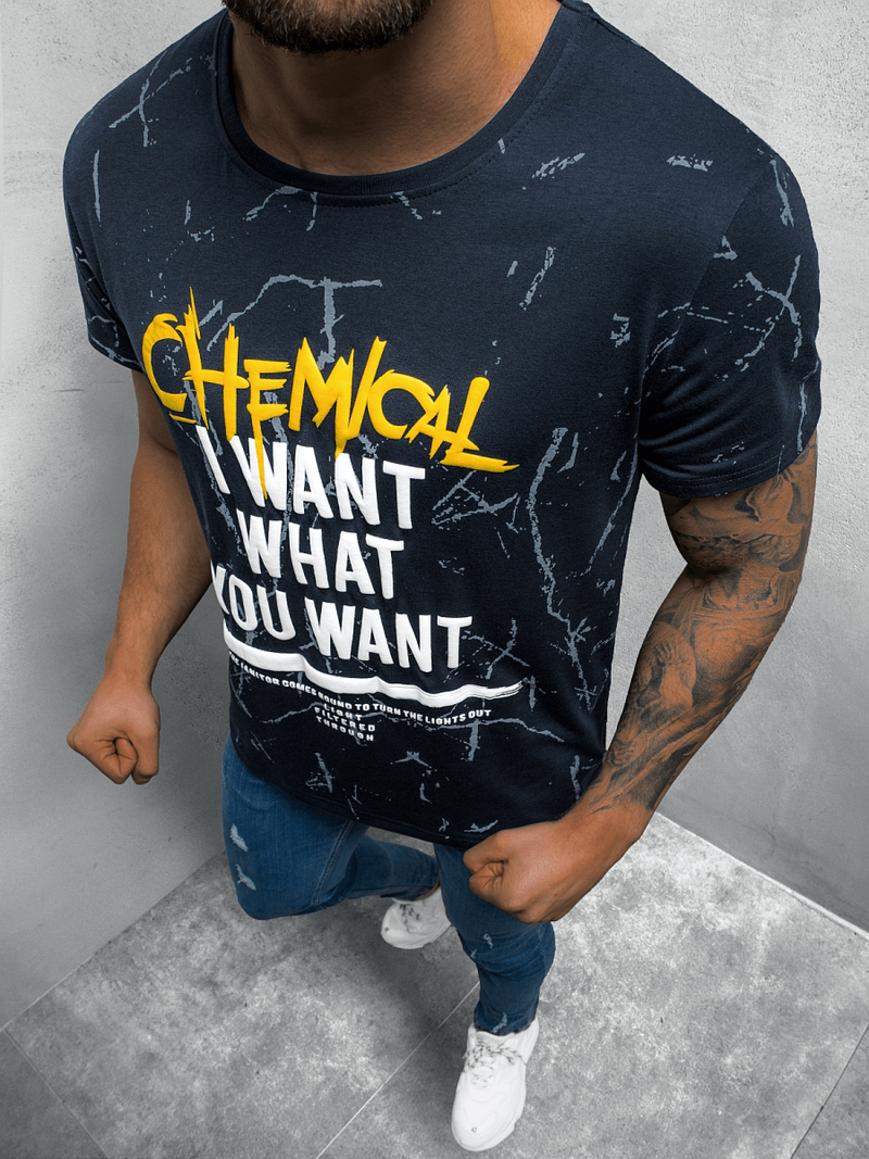 Футболка чоловіча Темно-Синi OZONEE JS/Y70016