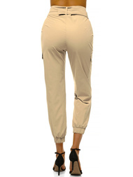 Жіночі штани Джогер Бежевi OZONEE O/HM001