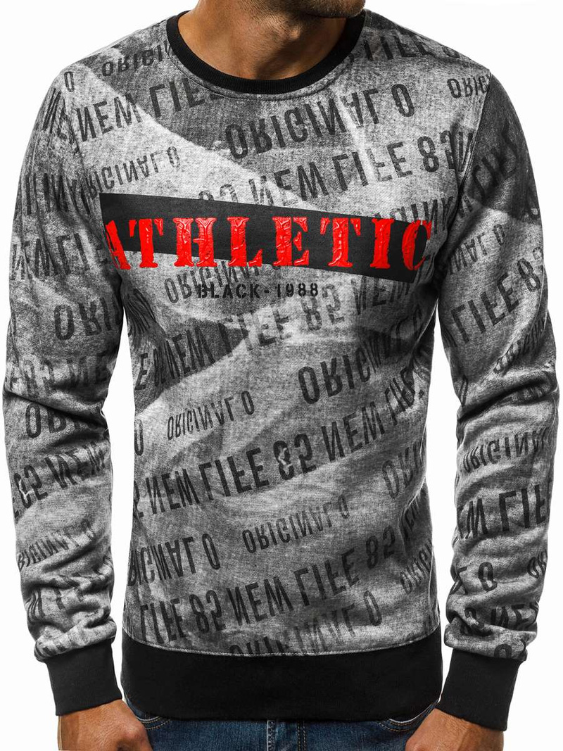 Bluza męska szara OZONEE JS/DD236