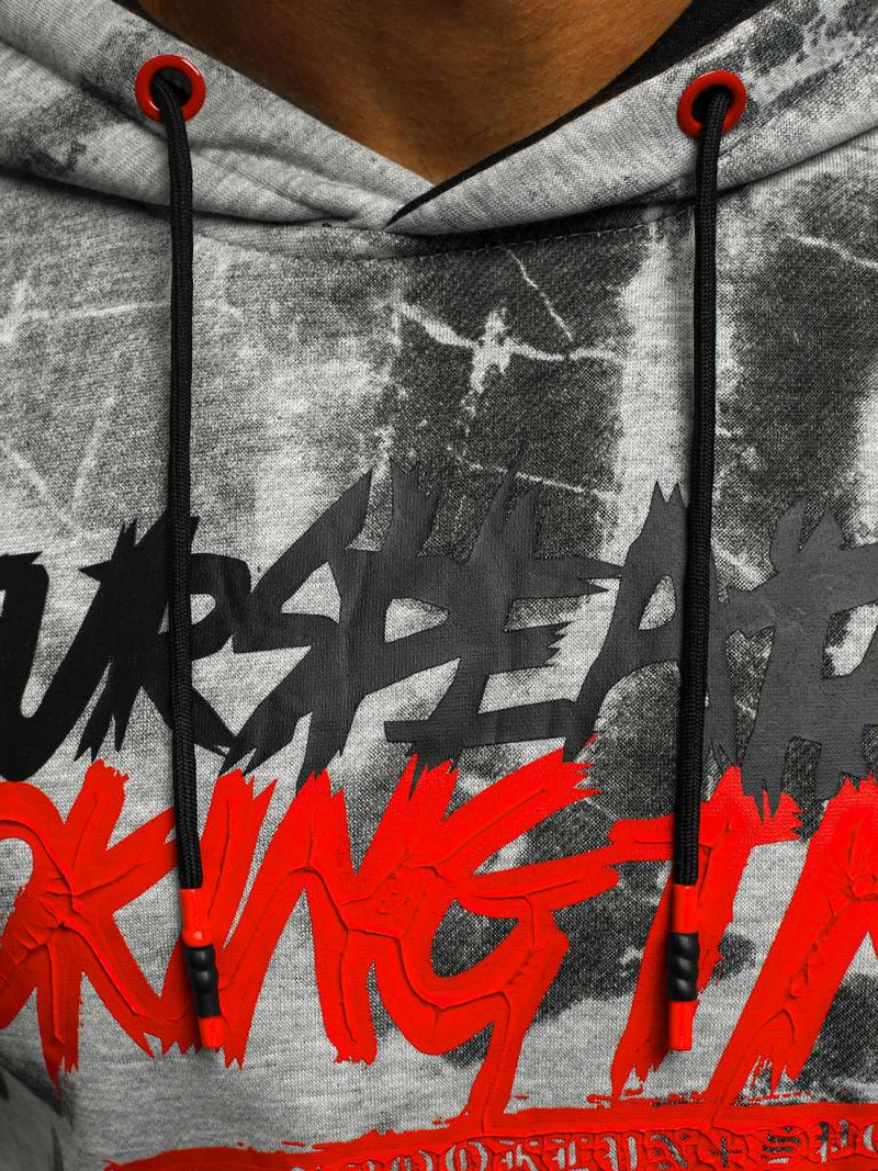 Bluza męska szara OZONEE JS/DD210Z