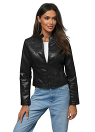 Kurtka skórzana damska czarna OZONEE JS/11Z8127