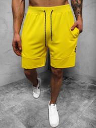 Spodenki dresowe męskie żółte OZONEE JS/KS2596