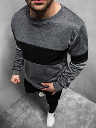Bluza męska grafitowa OZONEE JS/JZ11039Z