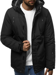 Kurtka zimowa męska czarna OZONEE O/9802