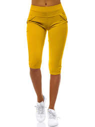 Legginsy krótkie damskie camelowe OZONEE JS/1041/B10