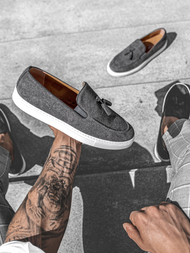 Чоловіче взуття снікерси Slip On Сiрi TAM/475