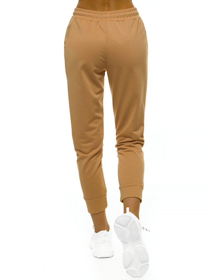 Spodnie dresowe damskie beżowe OZONEE O/MB2002/21