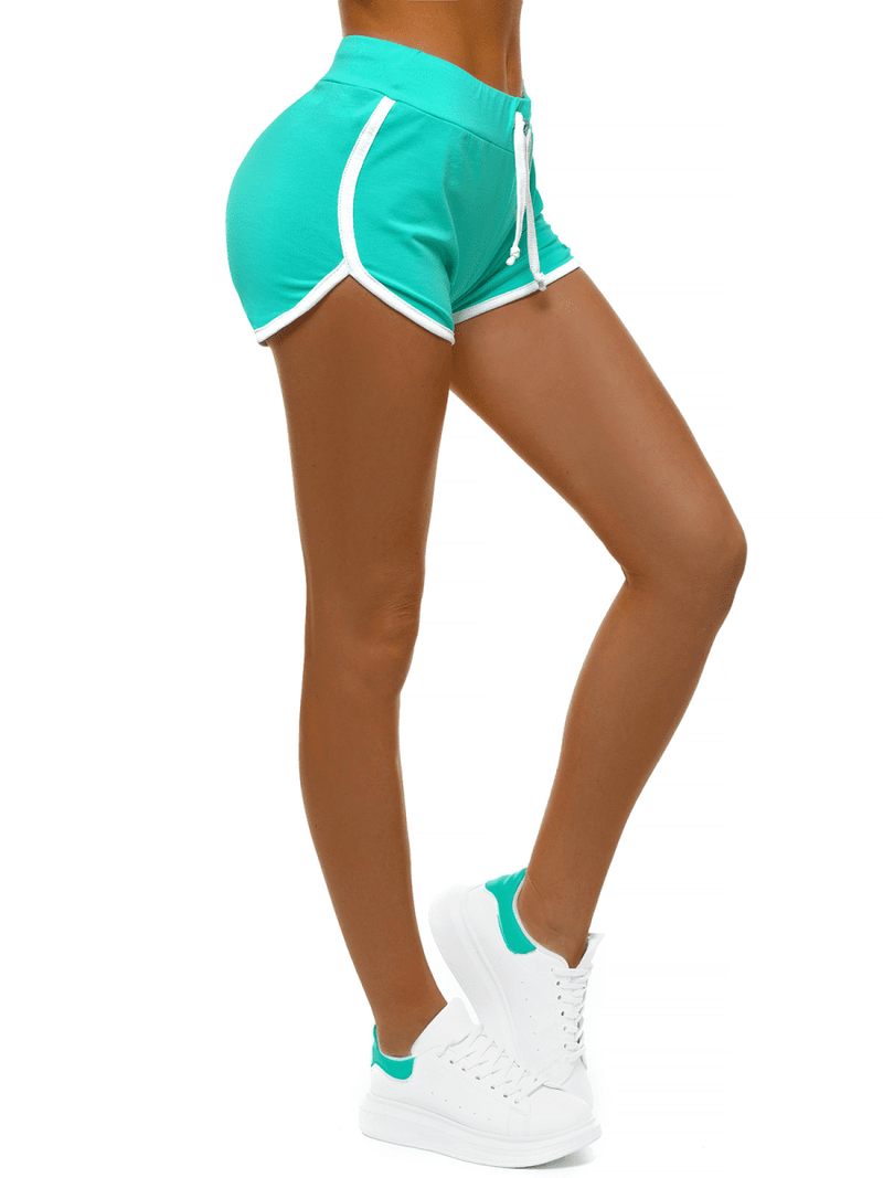 Spodenki dresowe damskie miętowe OZONEE O/Z49